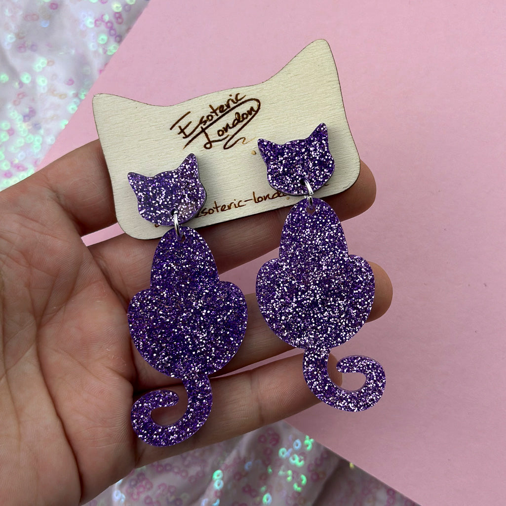 Cat Dangle Earrings