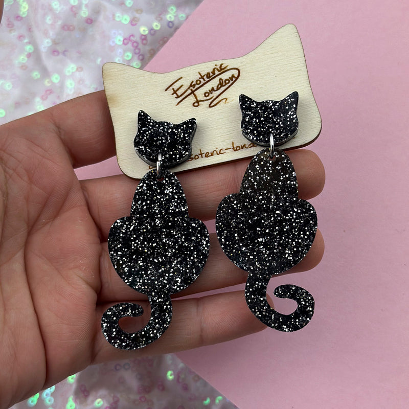 Cat Dangle Earrings