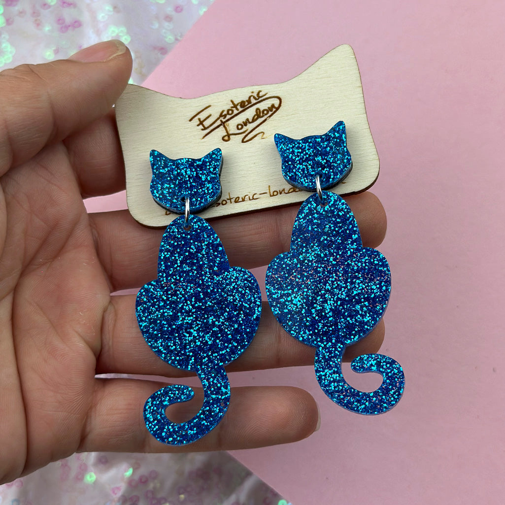 Cat Dangle Earrings