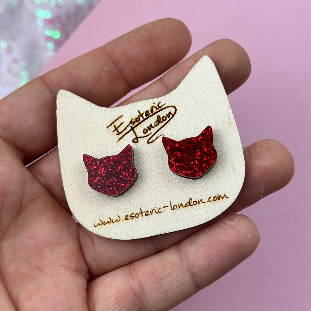 Cat Stud Earrings