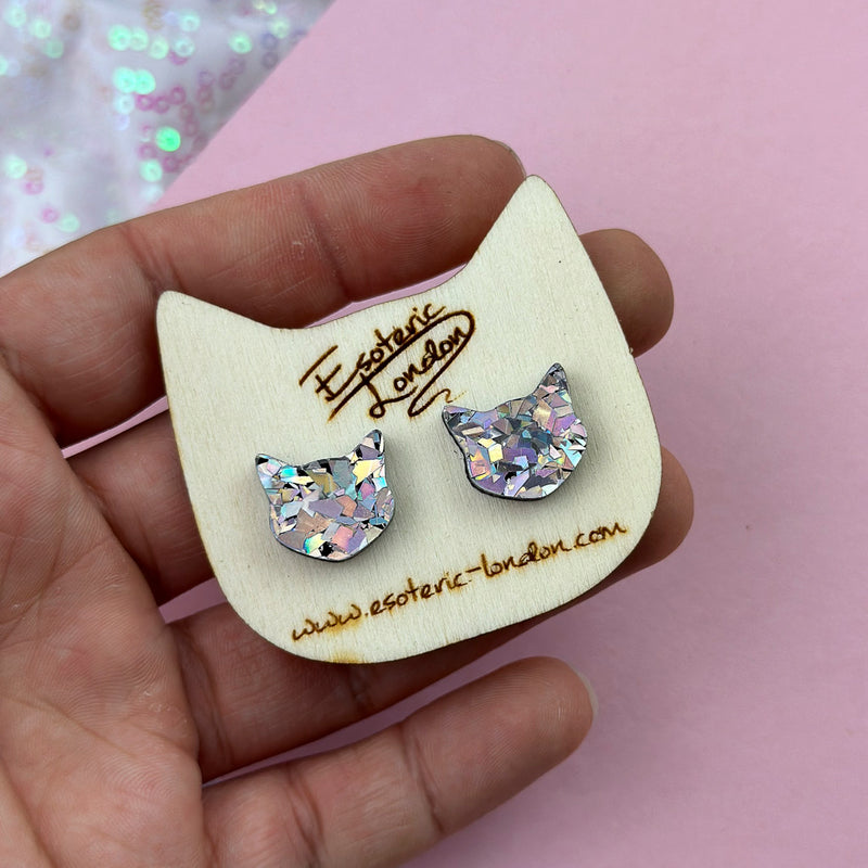 Cat Stud Earrings