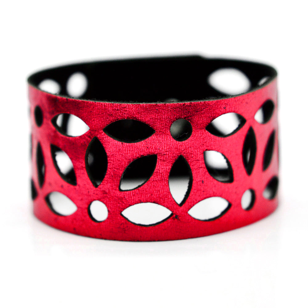 Azulejo Medium Leather Cuffs