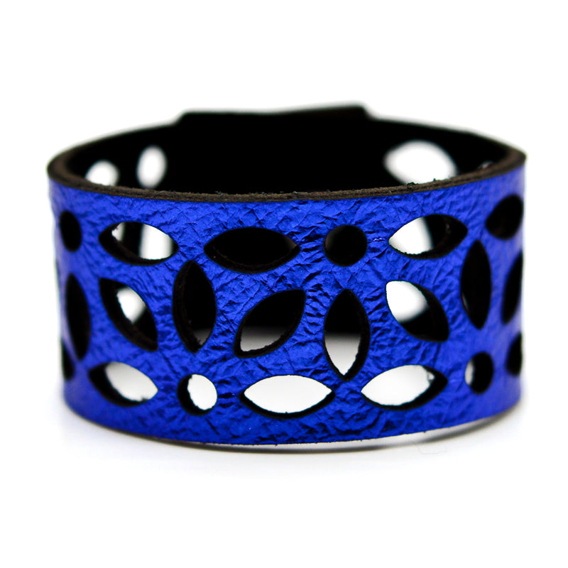 Azulejo Medium Leather Cuffs