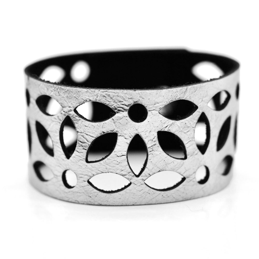 Azulejo Medium Leather Cuffs