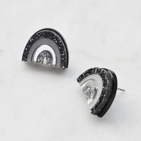 Recycled Acrylic Star Dangle Earrings
