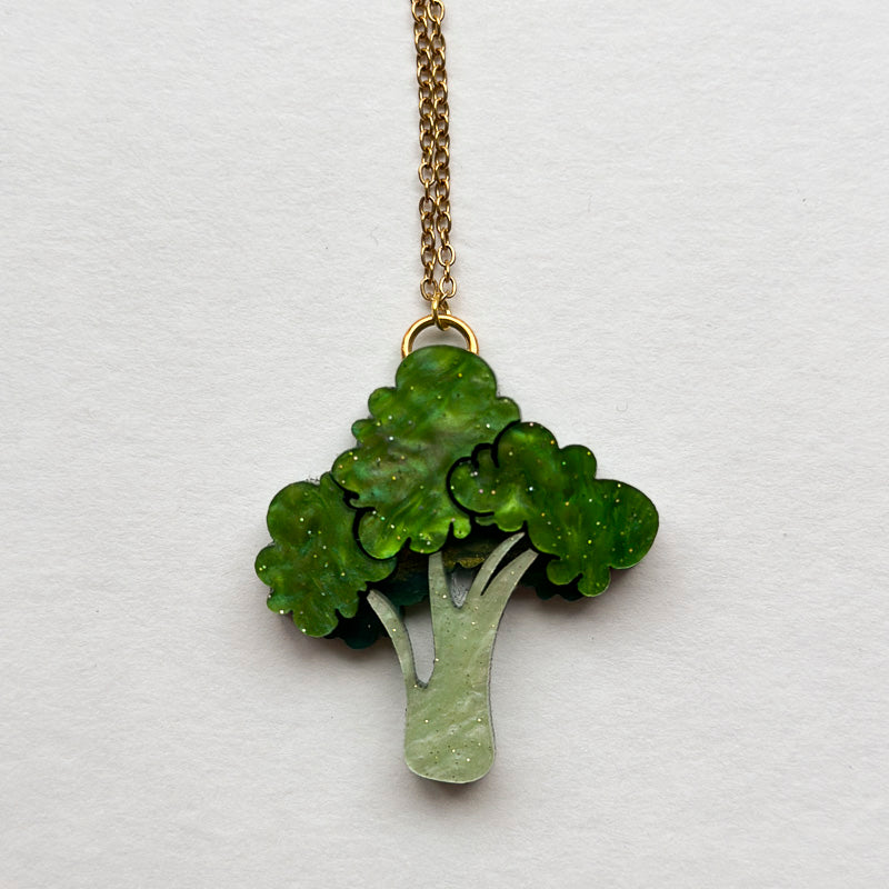 Broccoli Pendant Necklace