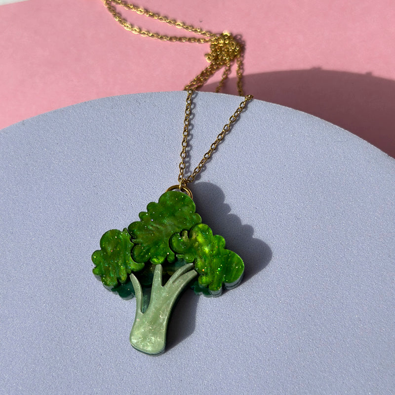 Broccoli Pendant Necklace