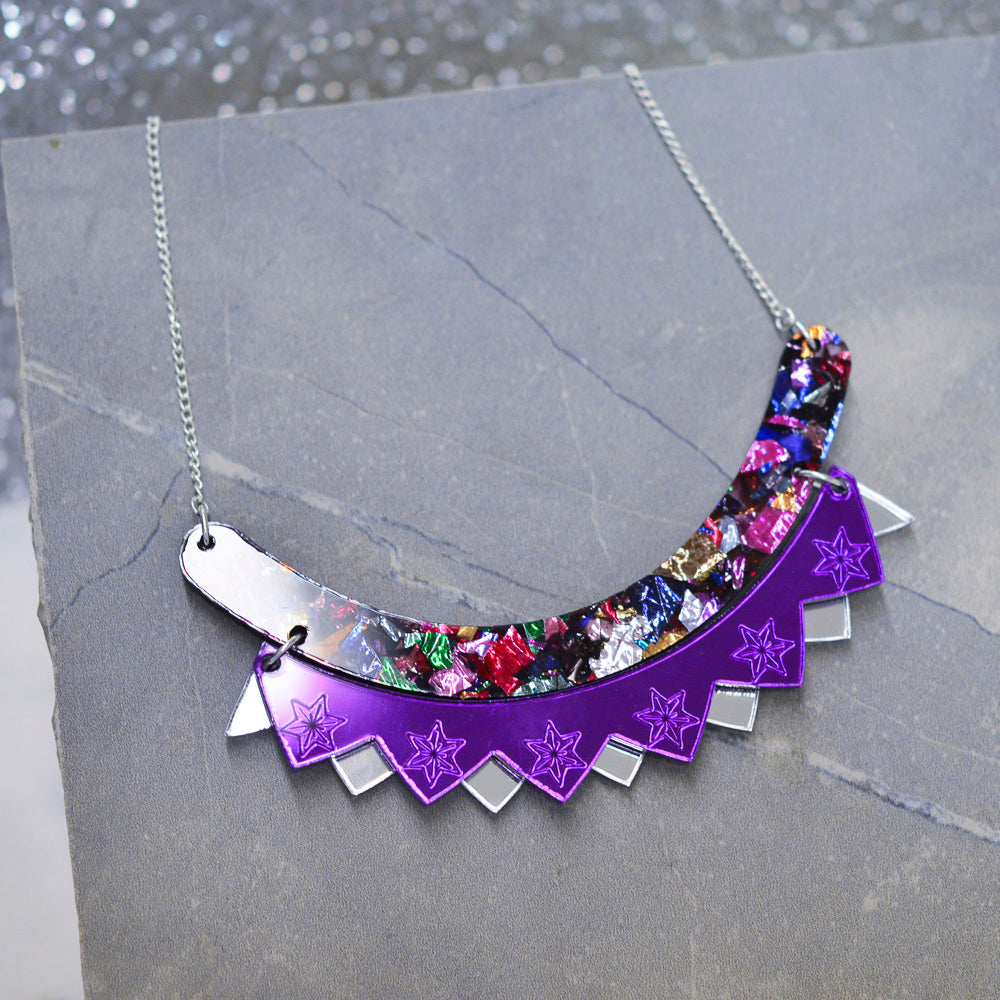 Colour Pop Bib Necklace - Confetti