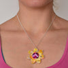 Recycled Acrylic Flower Power Pendant Necklace