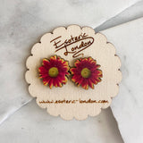 Flower stud earrings - Aster