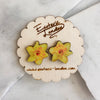 Flower stud earrings - Daffodil