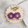 Flower stud earrings - Primrose