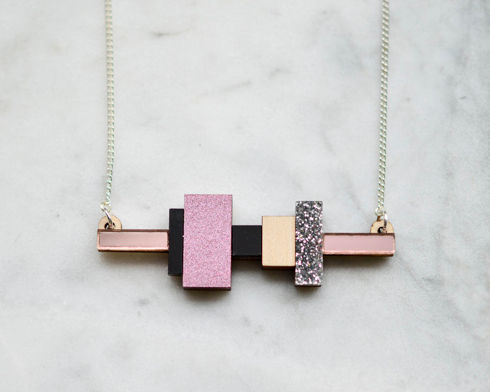 Mini Blocks Necklaces