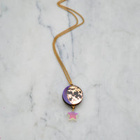 Moon Phase Pendant Necklace