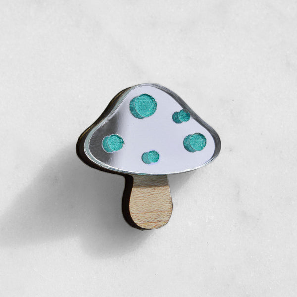 Toadstool Pin Brooch