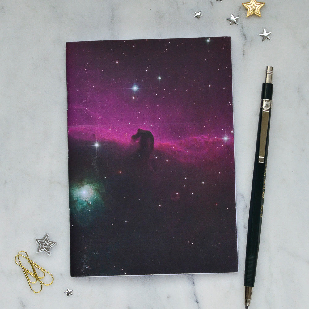 Pink & Turquoise Nebula Notebook