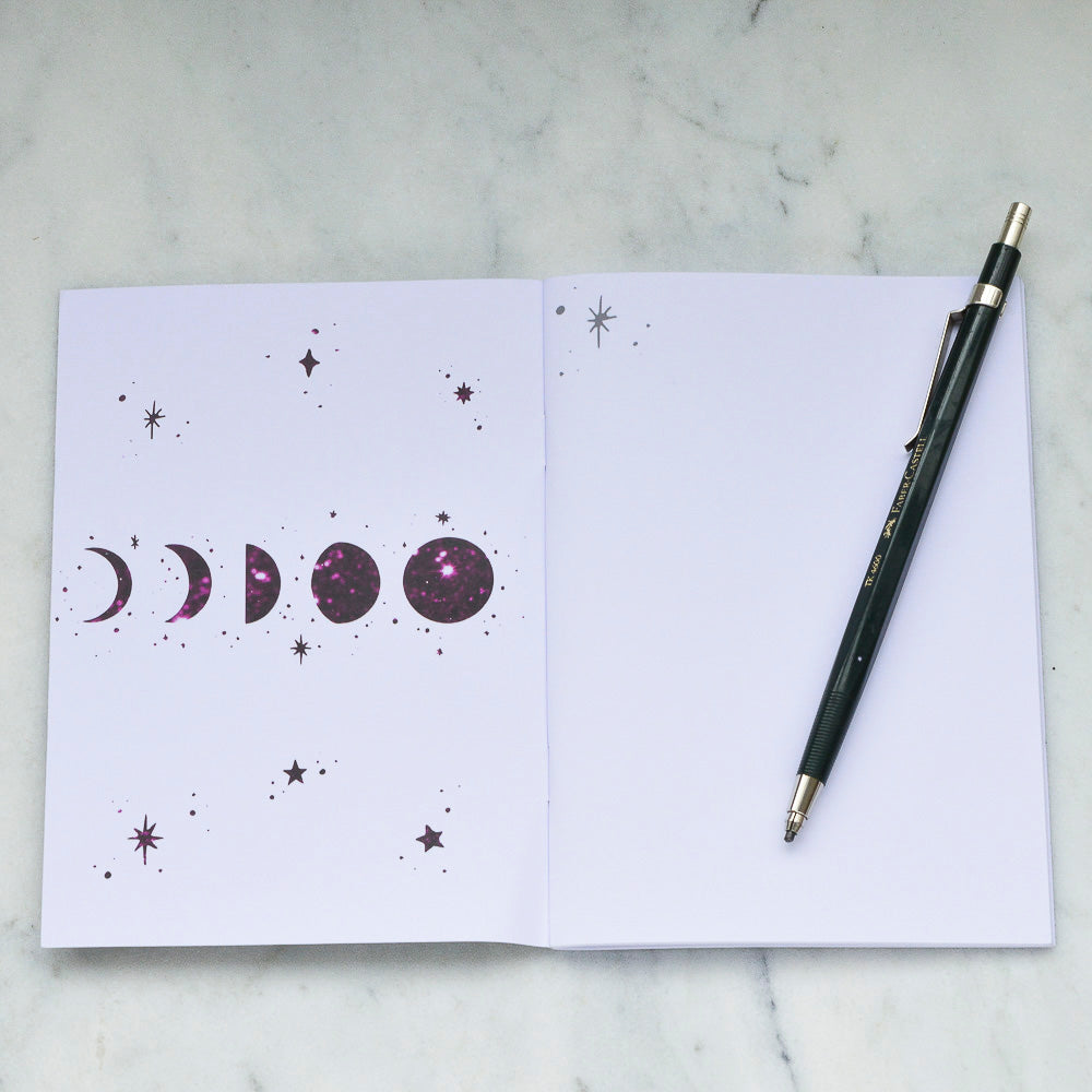 Pink & Turquoise Nebula Notebook