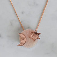 Star & Moon Dot Necklace
