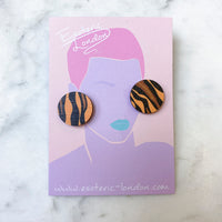 Wild Animal Print Stud Earrings