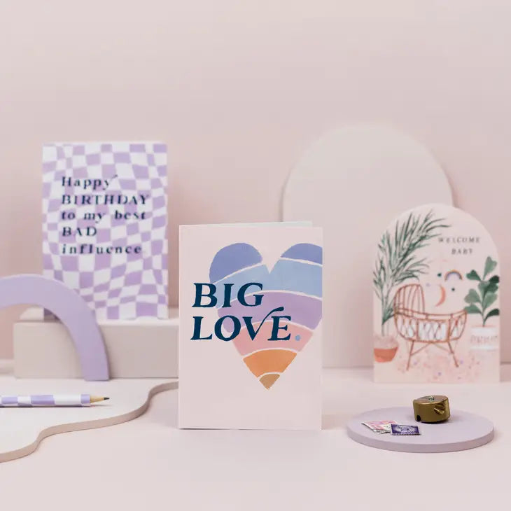 Big Love Greetings Card