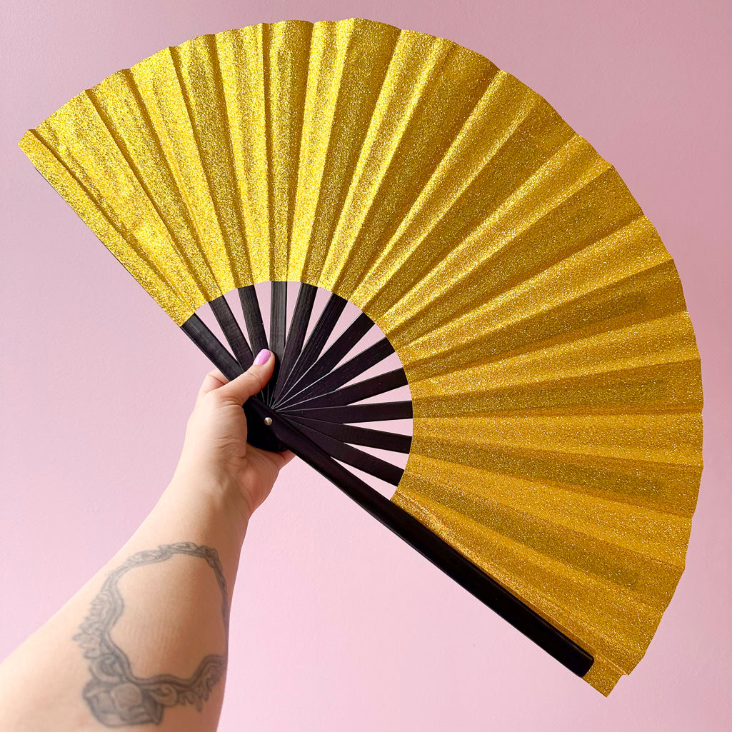 Glitter Giant Hand Fan