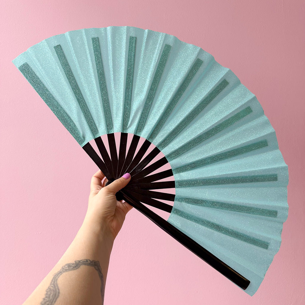 Glitter Giant Hand Fan