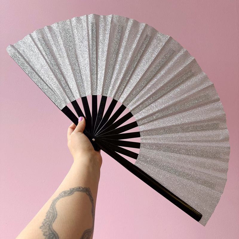 Glitter Giant Hand Fan