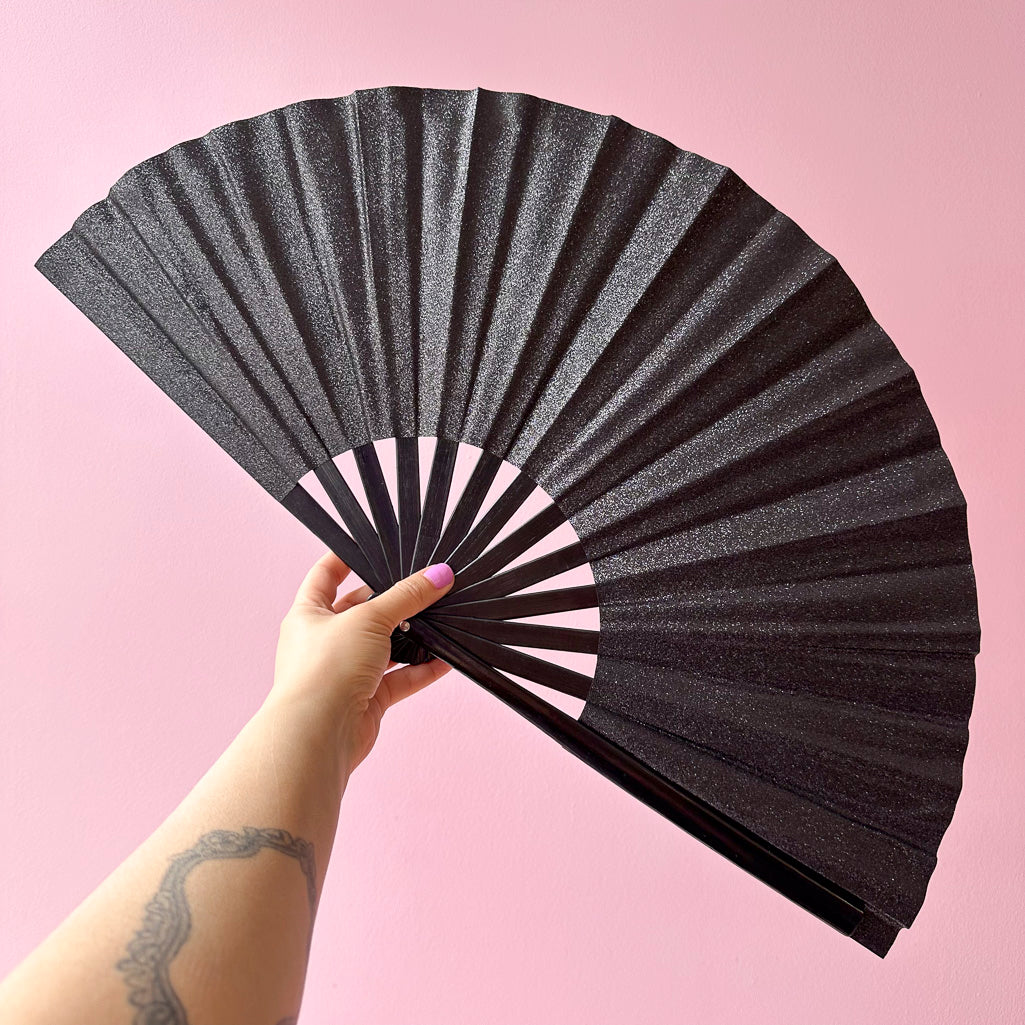 Glitter Giant Hand Fan