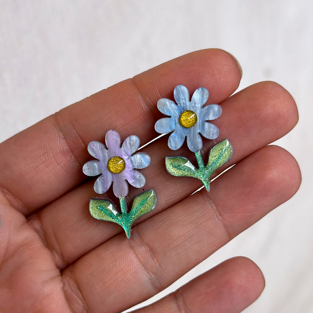 Retro Daisy Stud Earrings