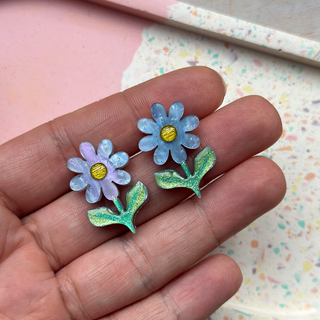 Retro Daisy Stud Earrings