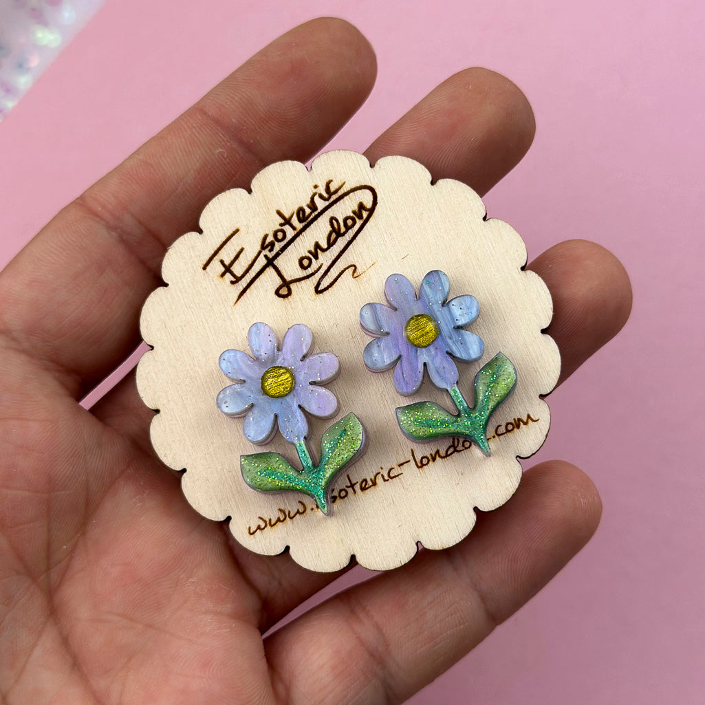 Retro Daisy Stud Earrings