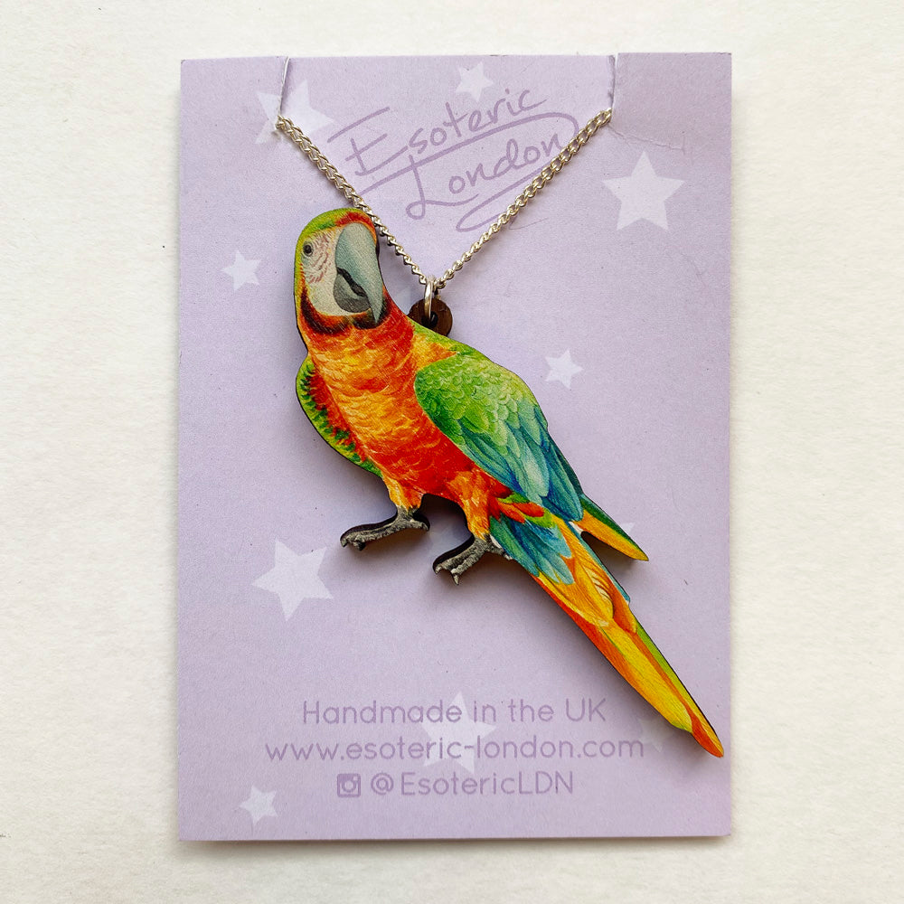 Macaw Pendant Necklace