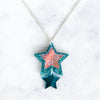 Iridescent & Glitter Star Pendant