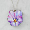 Watercolour Pansy Necklaces