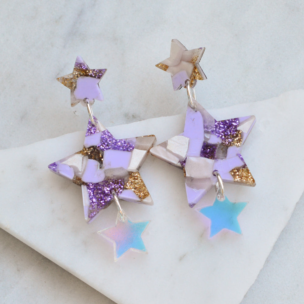 Dangle Star Earrings - Gifts to Britain