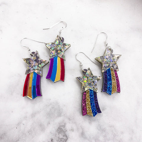 Rainbow Star Stud Earrings