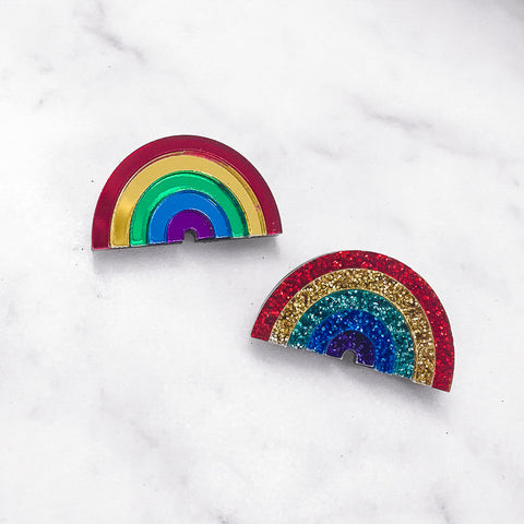 Rainbow Brooch/ Pin